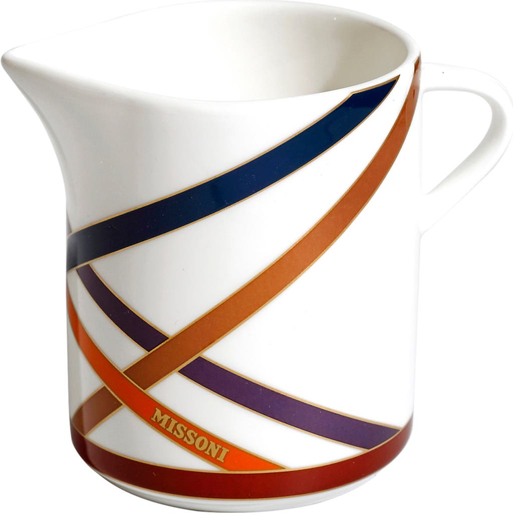 Missoni Home Tableware Creamer Nastri Multicolor Diam. 3.5", H 3.3"