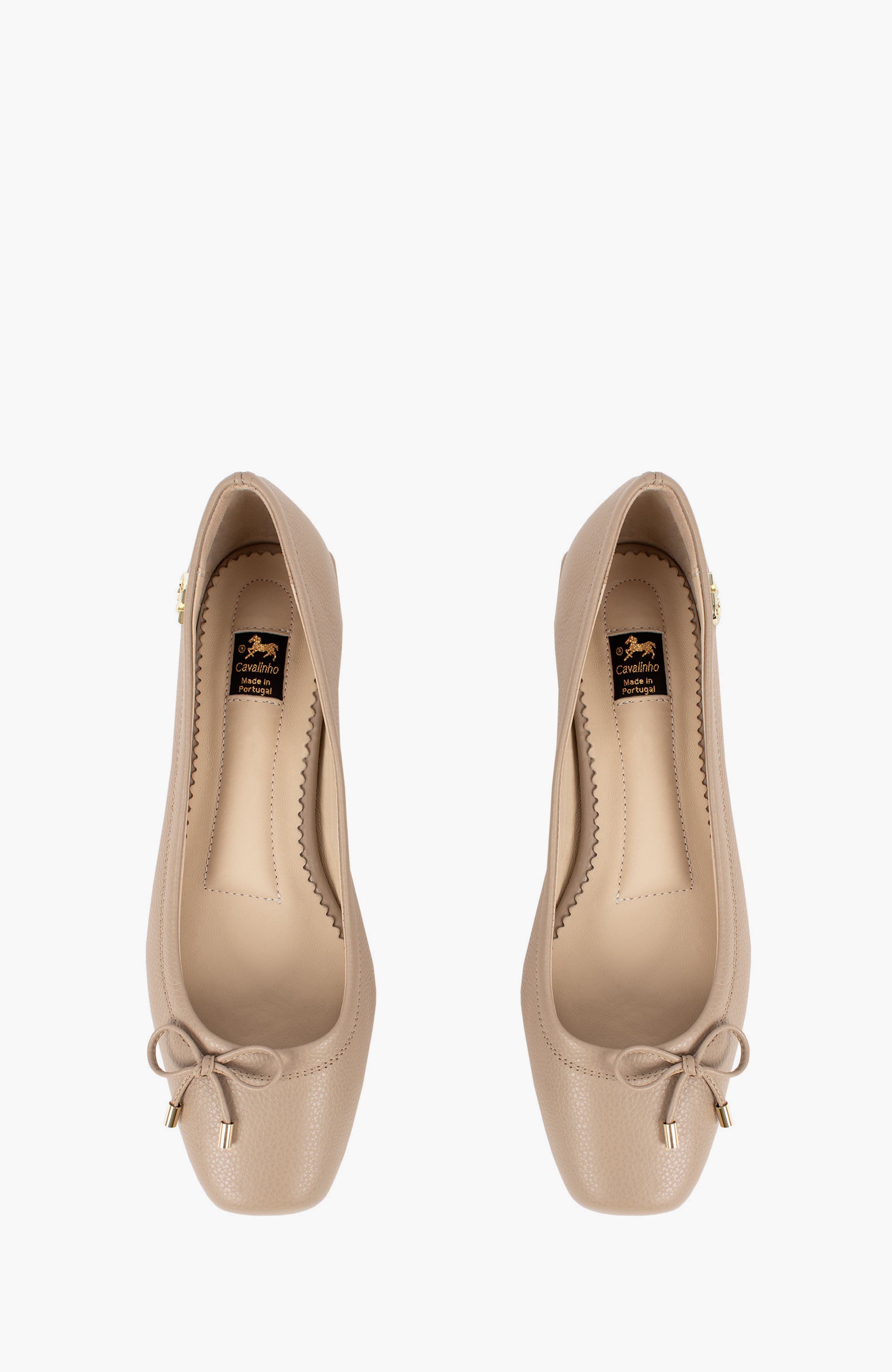 CV By Cavalinho Leather Flats, Alternate, color, Beige