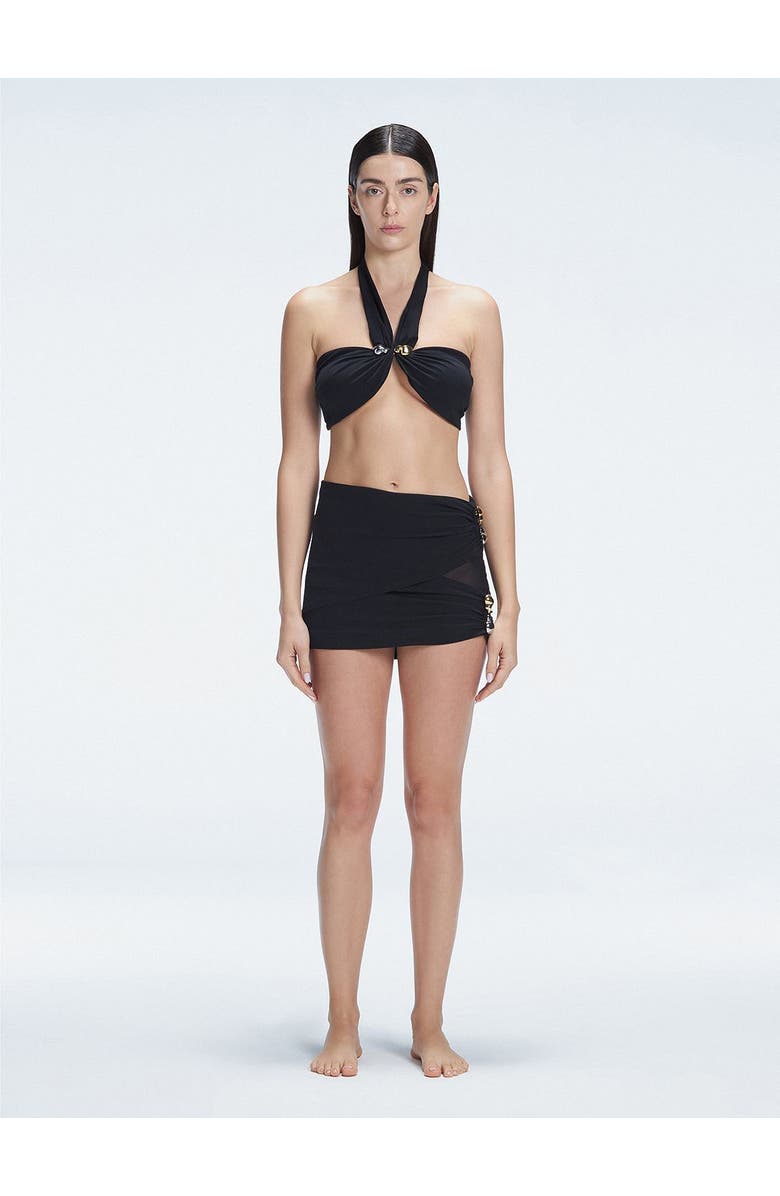 Moeva Siena Cover Up Pareo Skirt, Main, color, Black