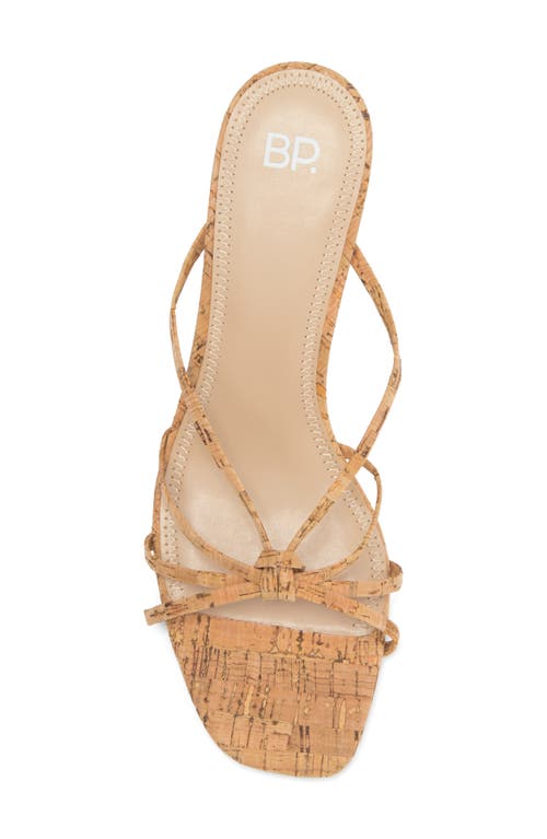 Bp. Karsyn Strappy Slide Sandal In Natural Cork
