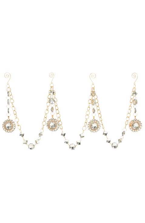 Hanging Jewel Swag, Set of 2