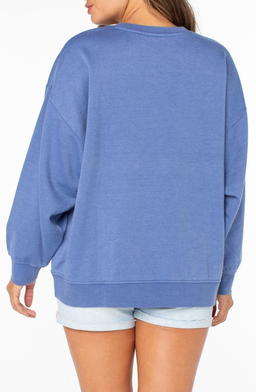 Roxy Coastal Motion Graphic Sweatshirt In Blue