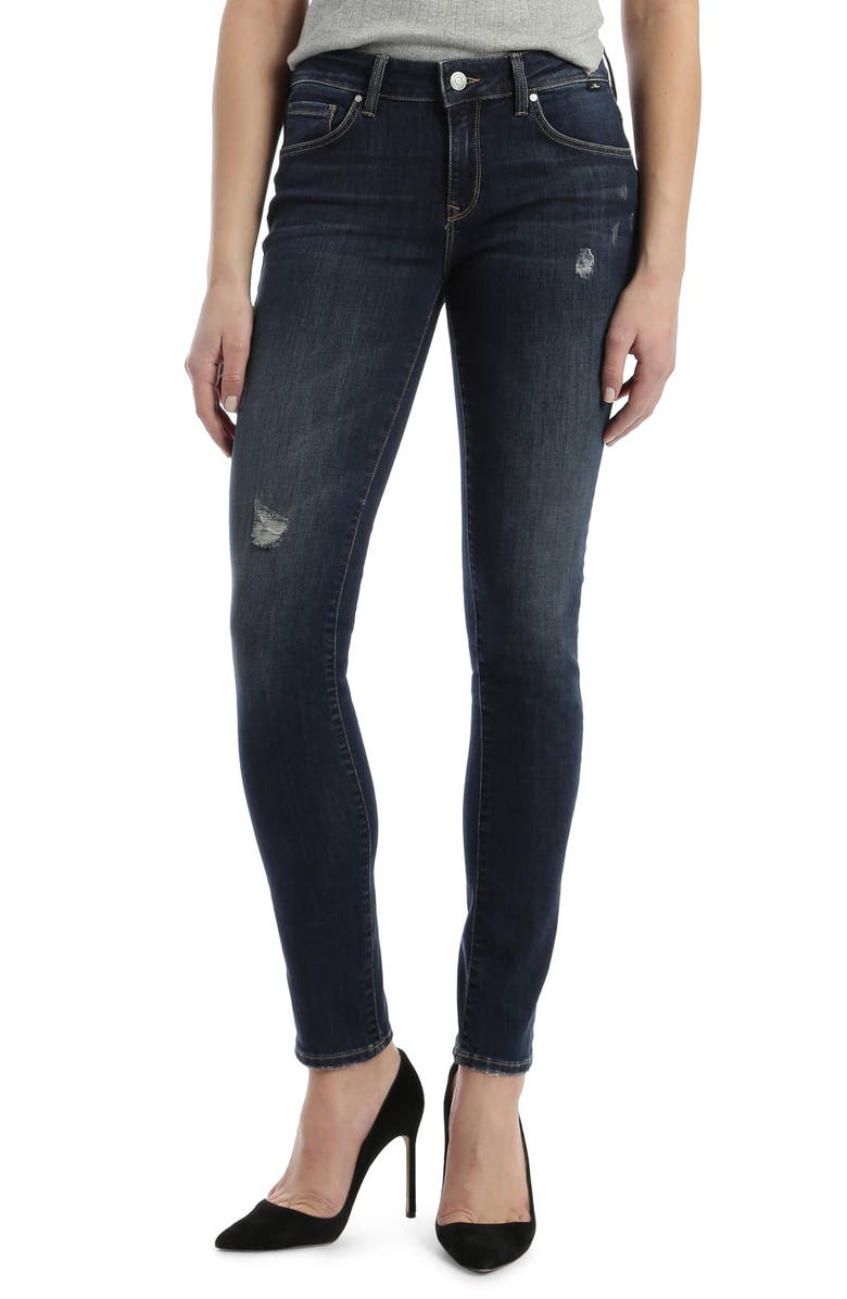 Mavi Jeans Alexa Distressed Skinny Jeans, Main, color, 