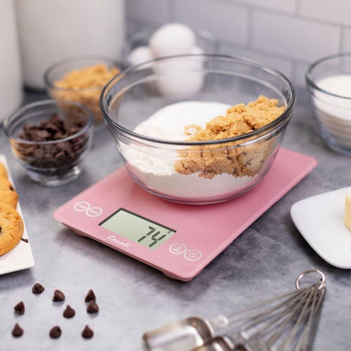 Escali Arti Classic Glass Digital Scale In Pink
