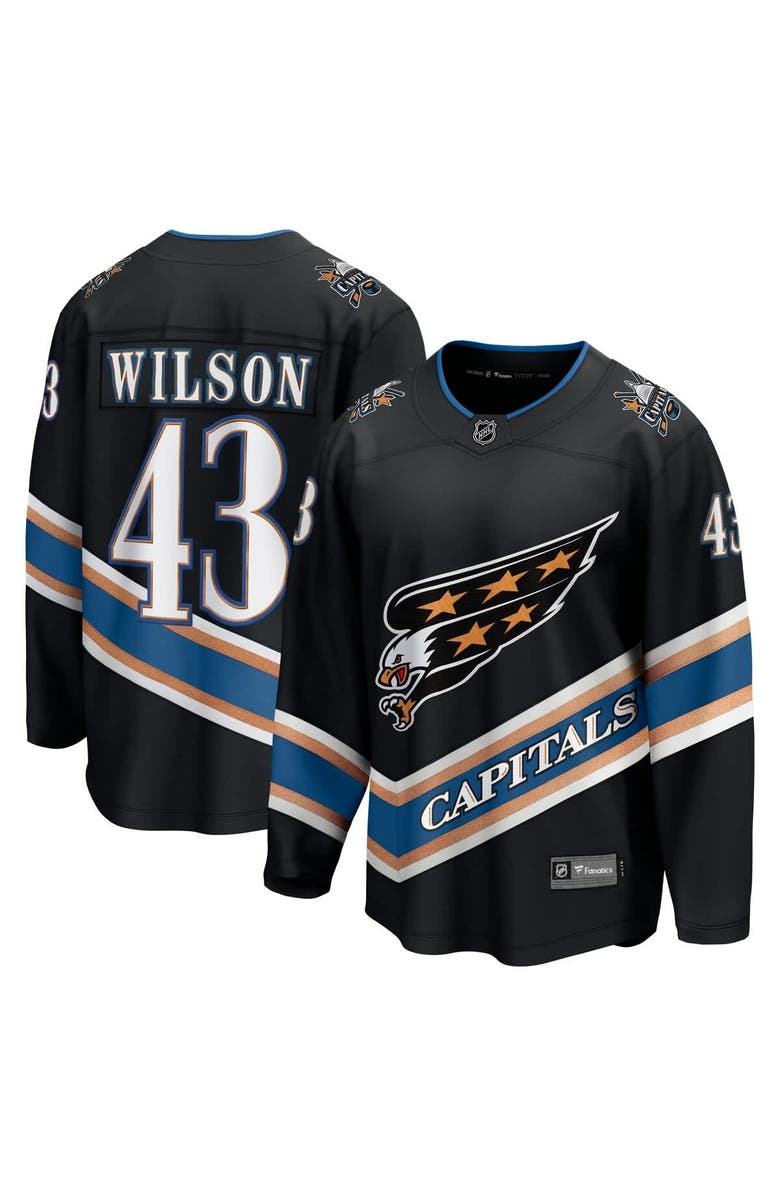 FANATICS Men's Fanatics Tom Wilson Black Washington Capitals Alternate 50th Anniversary Premier Breakaway Player Jersey, Alternate, color, Black