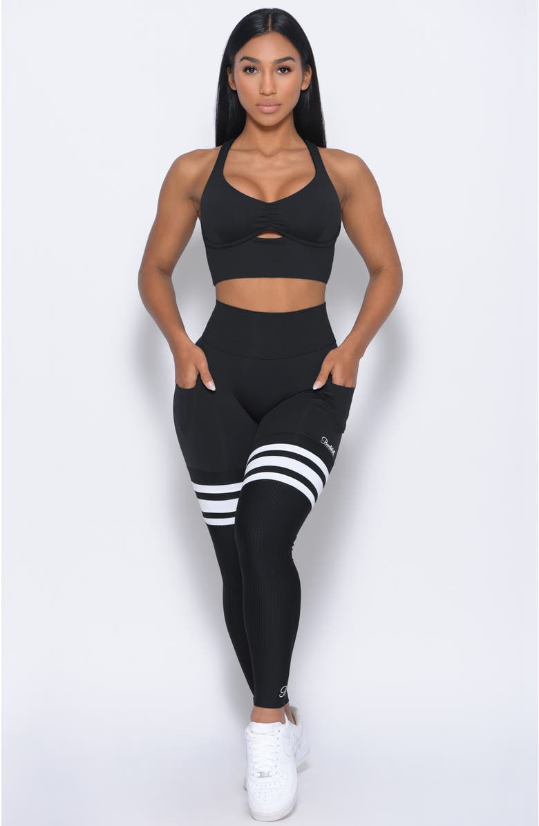 Bombshell Sportswear Scrunch Thigh Highs, Alternate, color, Midnight