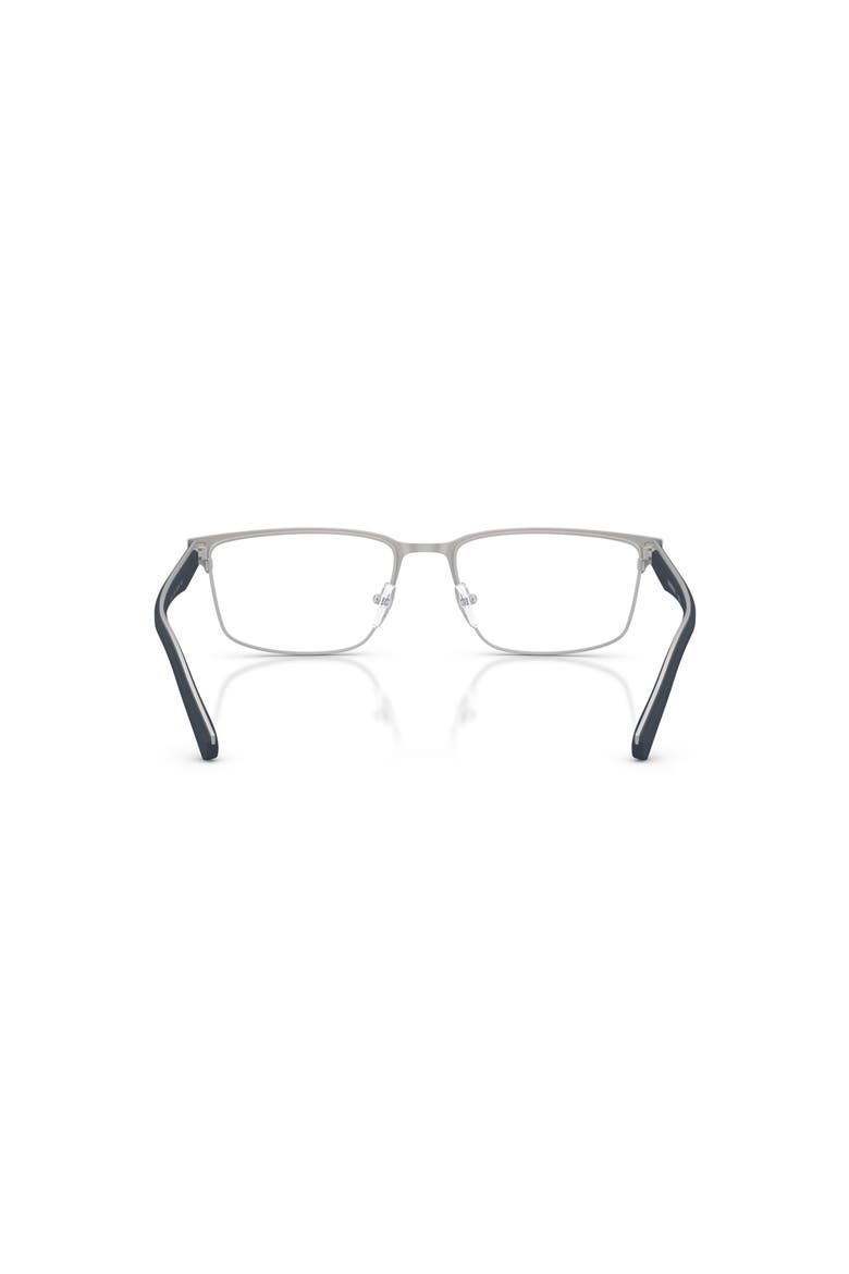 54mm Rectangle optical glasses, Alternate, color, Silver