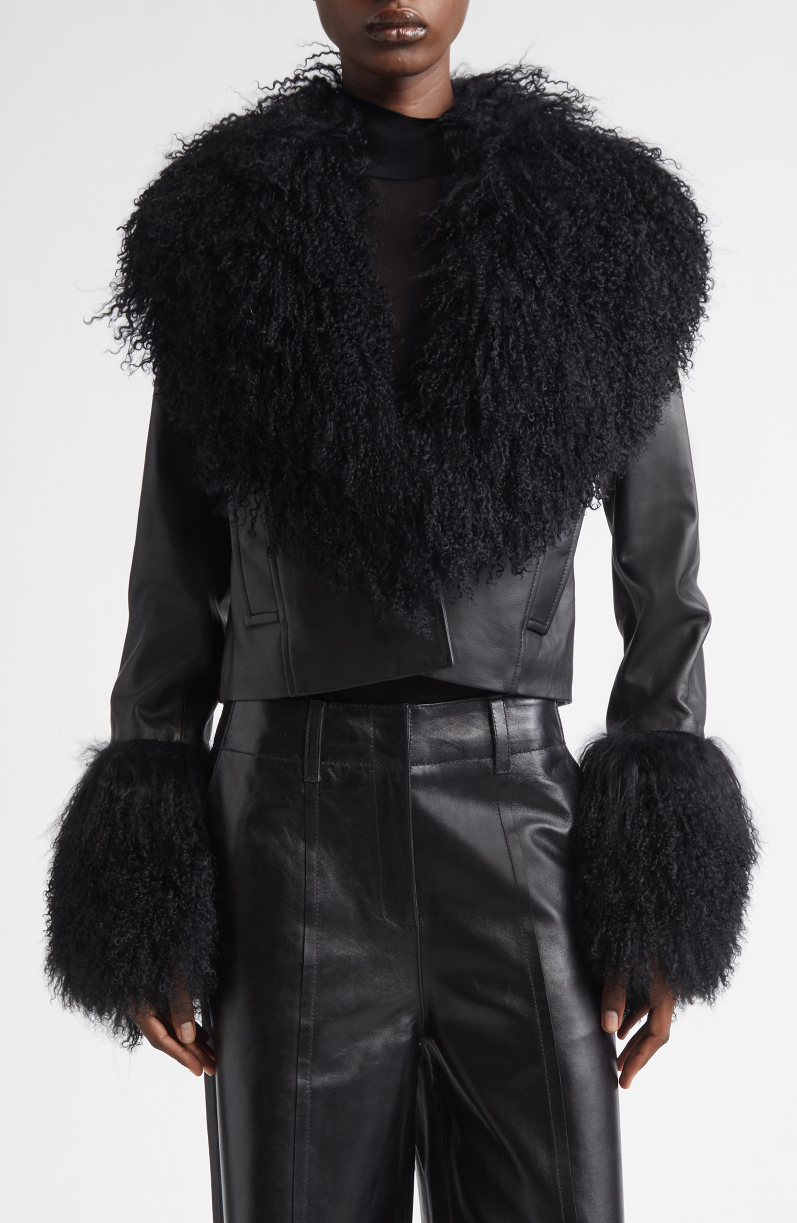 Mim Lambskin & Genuine Shearling Jacket