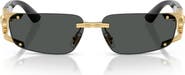 Versace 59mm Rectangular Sunglasses