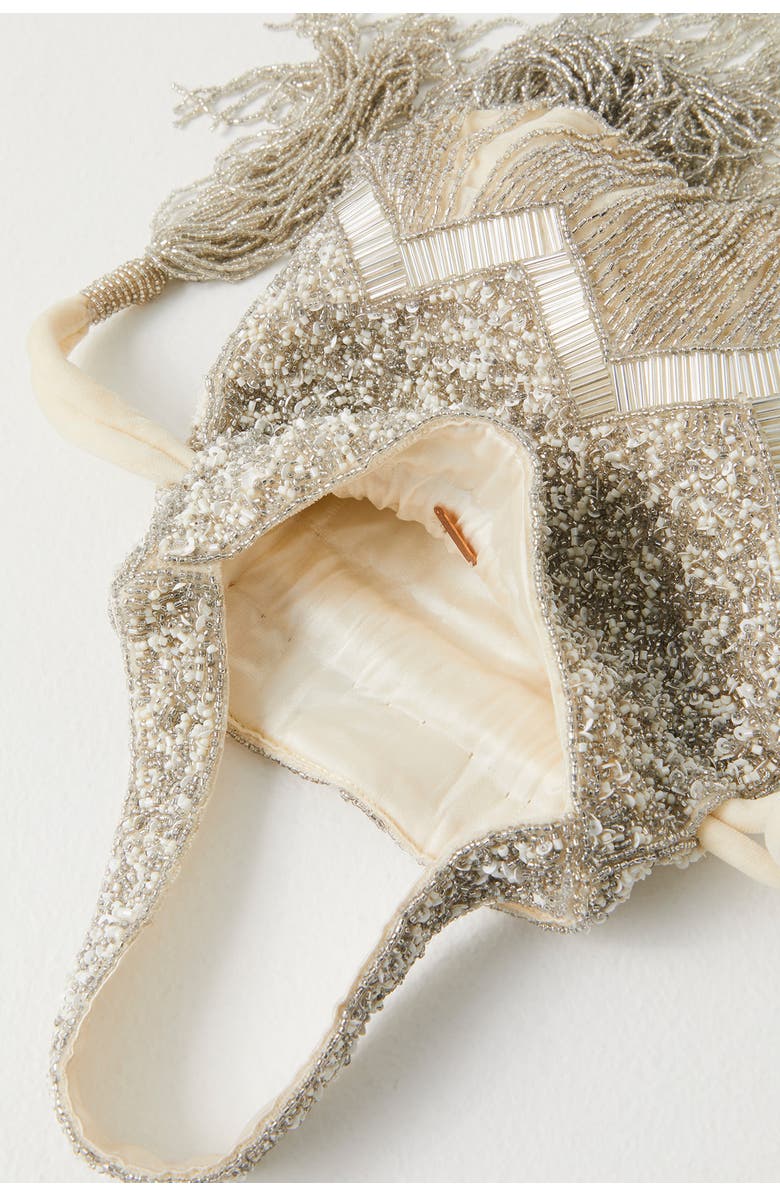 Free People Razzle Dazzle Clutch, Alternate, color, Ivory Pearl