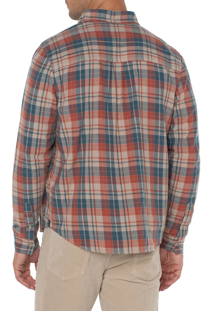 Liverpool Los Angeles Plaid Button-Down Shirt, Alternate, color,