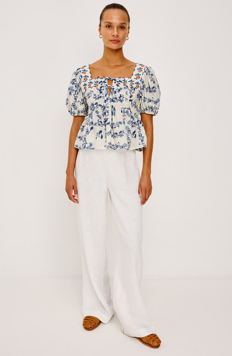 Rails Presley Floral Print Puff Sleeve Shirt, Alternate, color, Ceramic Floral