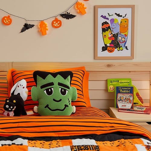 C & F Home C&f Home Frankenstein Halloween Accent Pillow 13" X 16" In Green