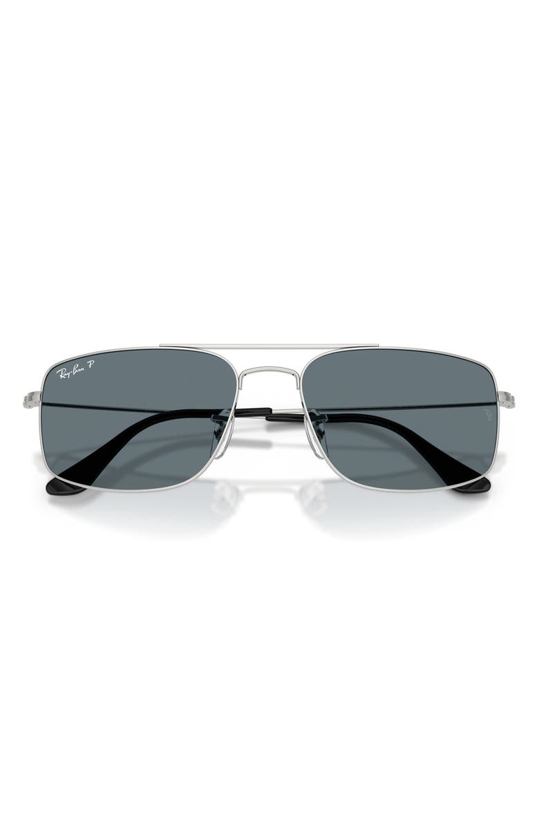 Ray-Ban Explorer 3 56mm Polarized Square Sunglasses, Alternate, color, 