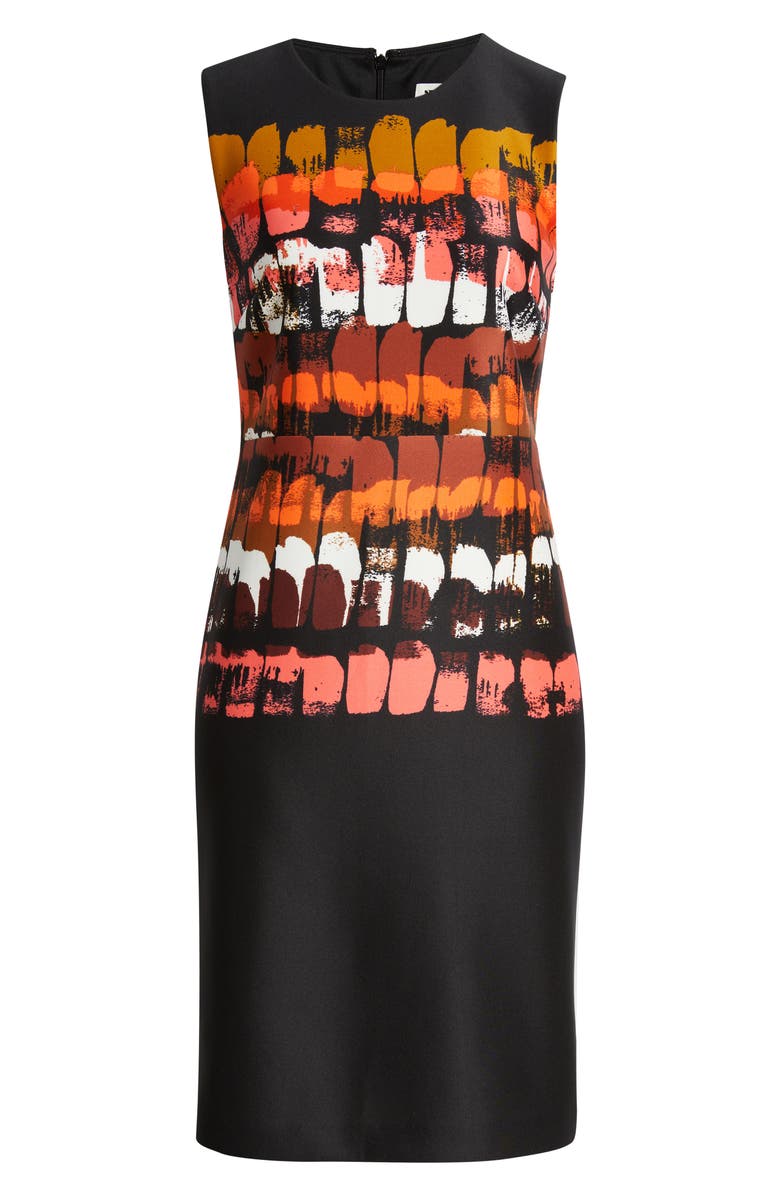 Anne Klein Print Sleeveless Sheath Dress, Main, color, 