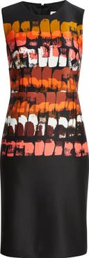 Anne Klein Print Sleeveless Sheath Dress