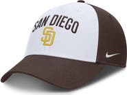 Nike Men's Nike White/Brown San Diego Padres Club Performance Adjustable Hat