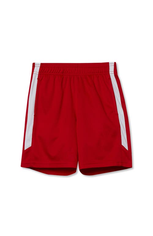 Lands' End Kids' Boys Athletic Mesh Shorts In Burgundy