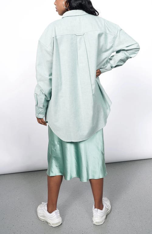 Wildfang The Essential Long Sleeve Oversized Wrap Button Up