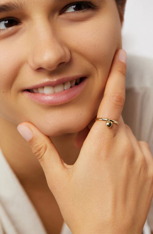 Ana Luisa Leia Heart Charm Stackable Ring