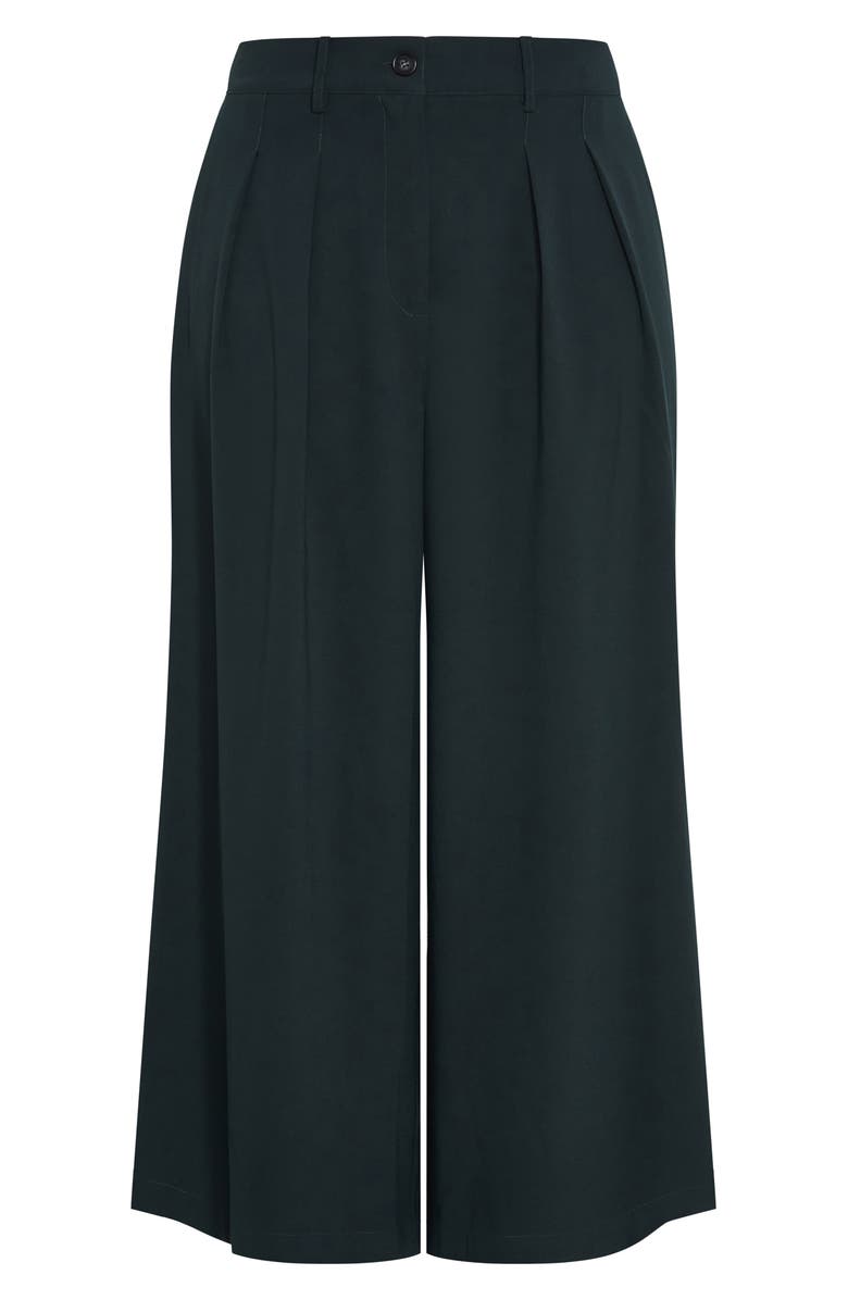 City Chic Bailey Pleated Wide Leg Pants, Alternate, color, Teal