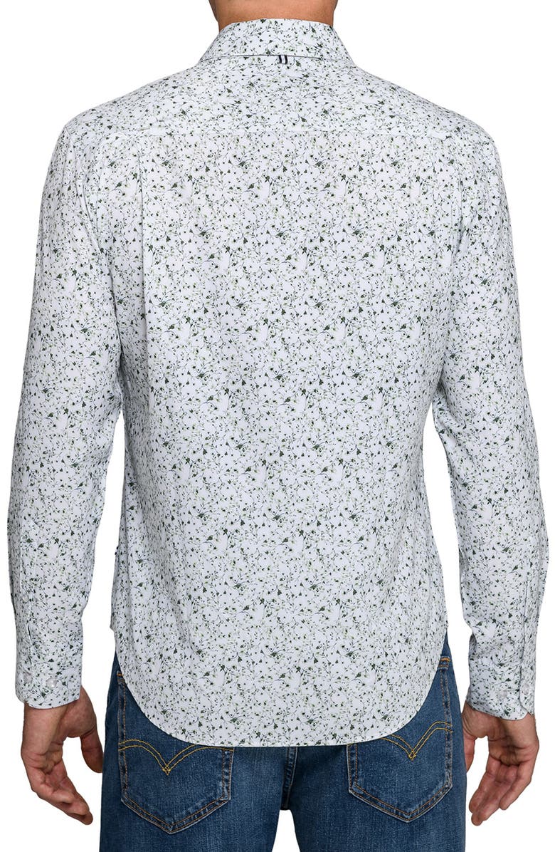 Brooklyn Brigade Botanical Print Woven Long Sleeve Basic, Alternate, color, Olive