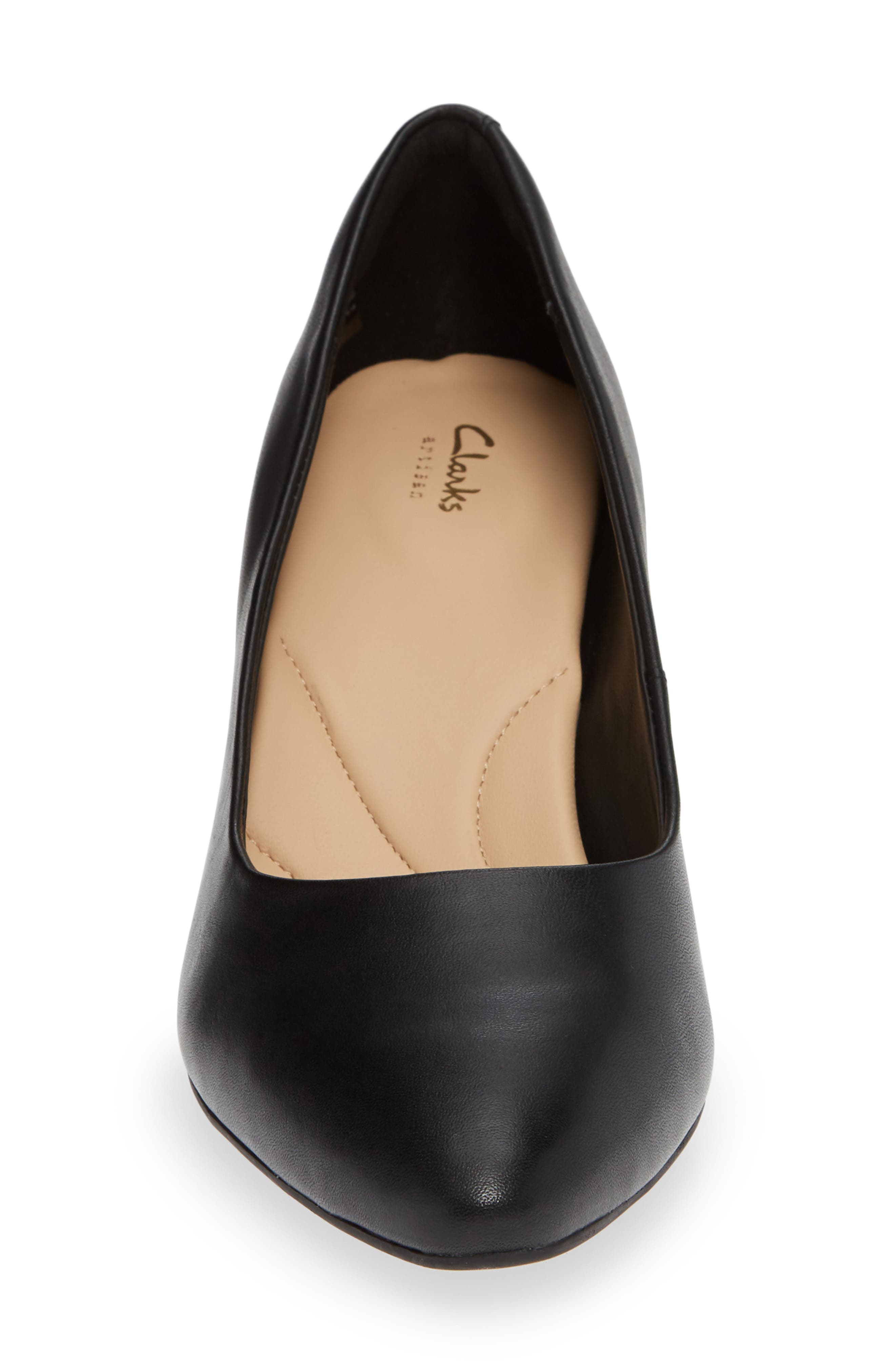 Calla Rose Pump, Alternate, color, BLACK/ BLACK LEATHER