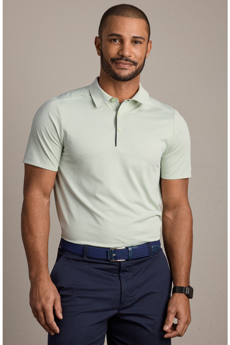 Approach Performance Polo, Alternate, color, COOL MINT SEERSUCKER