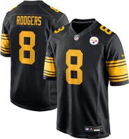 Nike Men's Nike Aaron Rodgers  Black Pittsburgh Steelers Alternate Game Jersey