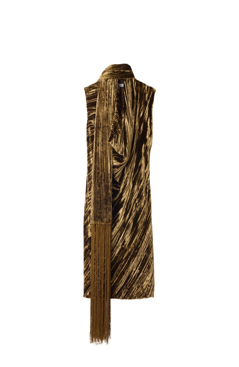 Burberry Velvet Dress, Alternate, color, 