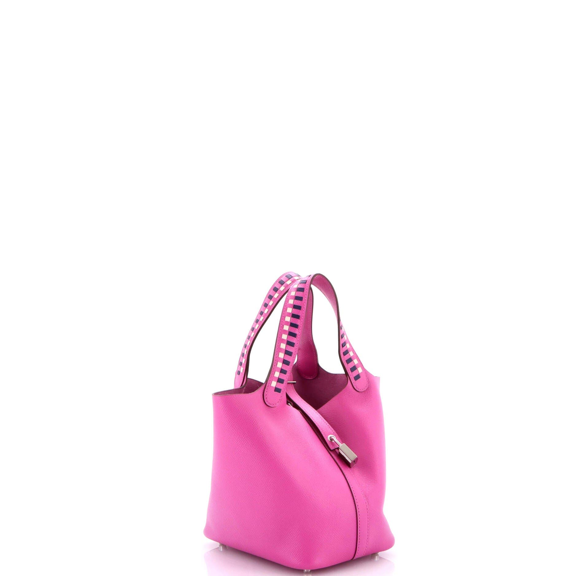 Pre-Owned Hermes Picotin Lock Bag Tressage Epsom PM, Alternate, color, 