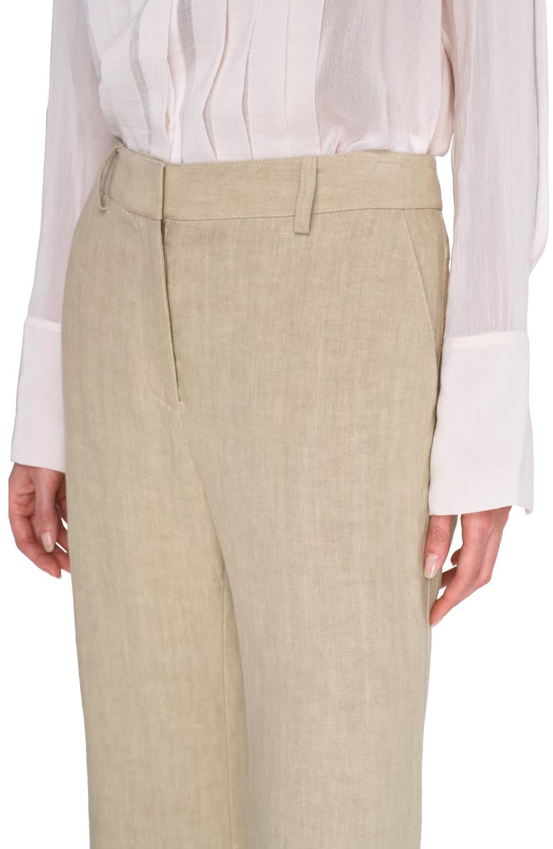 TWP Howard Linen Wide Leg Pants, Alternate, color, Safari
