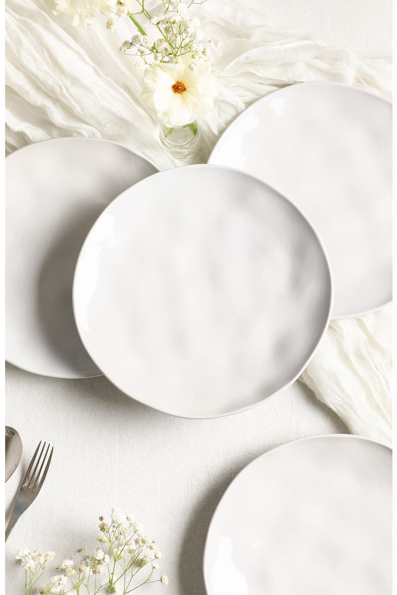 Harper Stoneware 16-Piece Dinnerware Set, Alternate, color, White