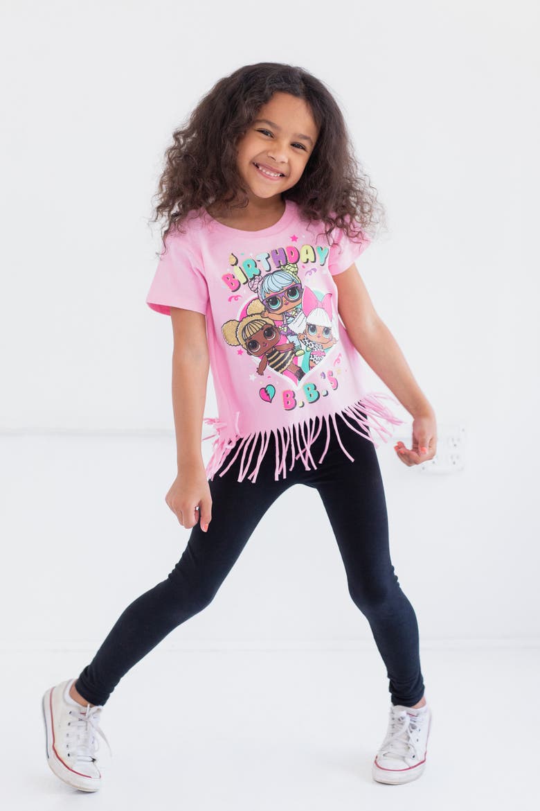 Birthday Glitter T-Shirt, Alternate, color, Confetti Pink