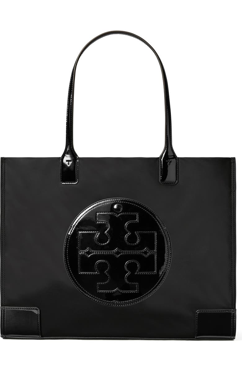 Tory Burch Small Ella Patent Tote Bag, Main, color,