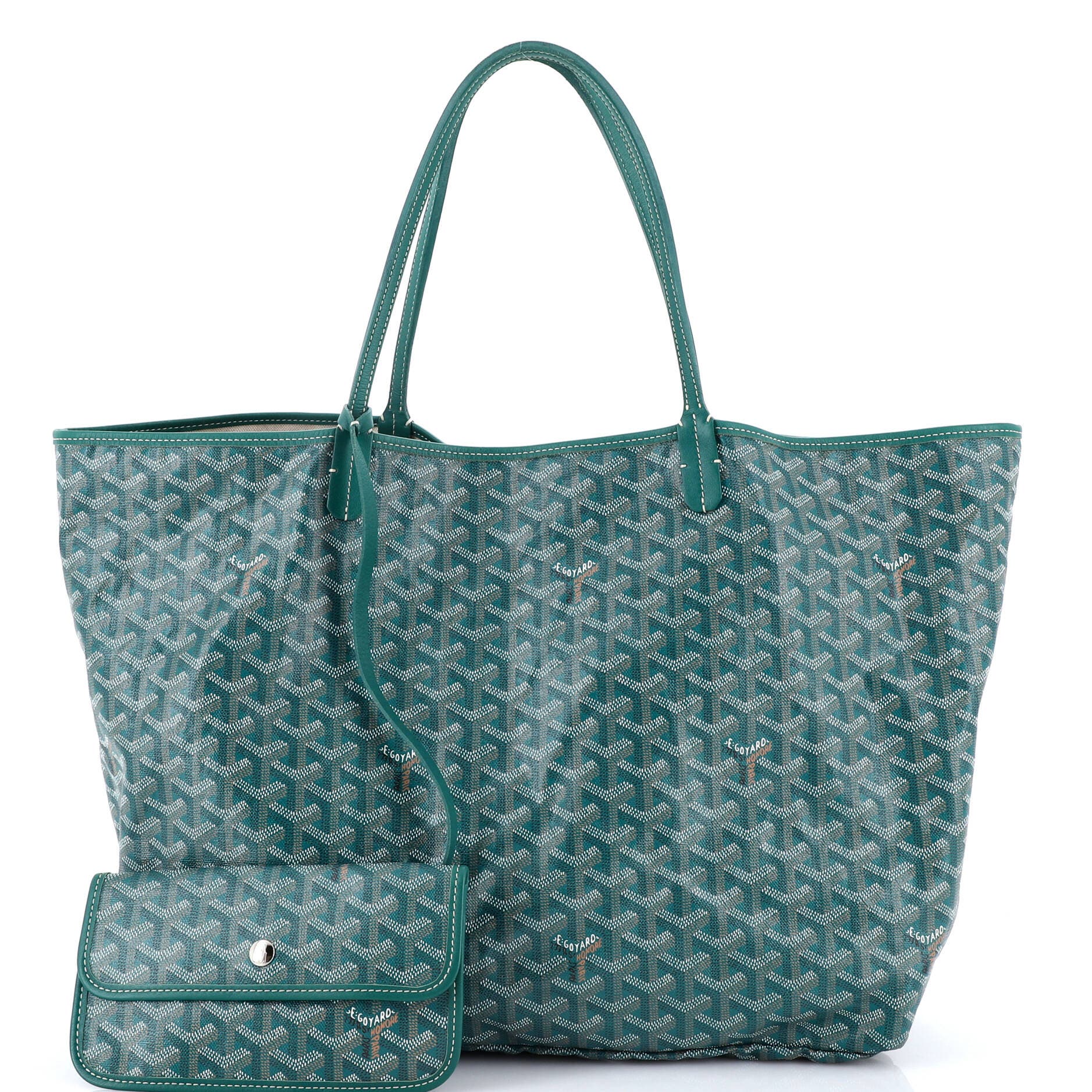 Pre-Owned Goyard Saint Louis Tote Coated Canvas GM, Alternate, color, Green