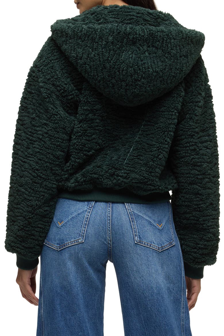Faux Shearling Jacket, Alternate, color, DARKEST SPRUCE