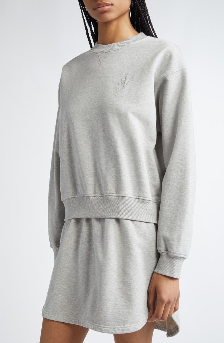 JW Anderson Layered Cotton Sweatshirt Dress, Alternate, color,