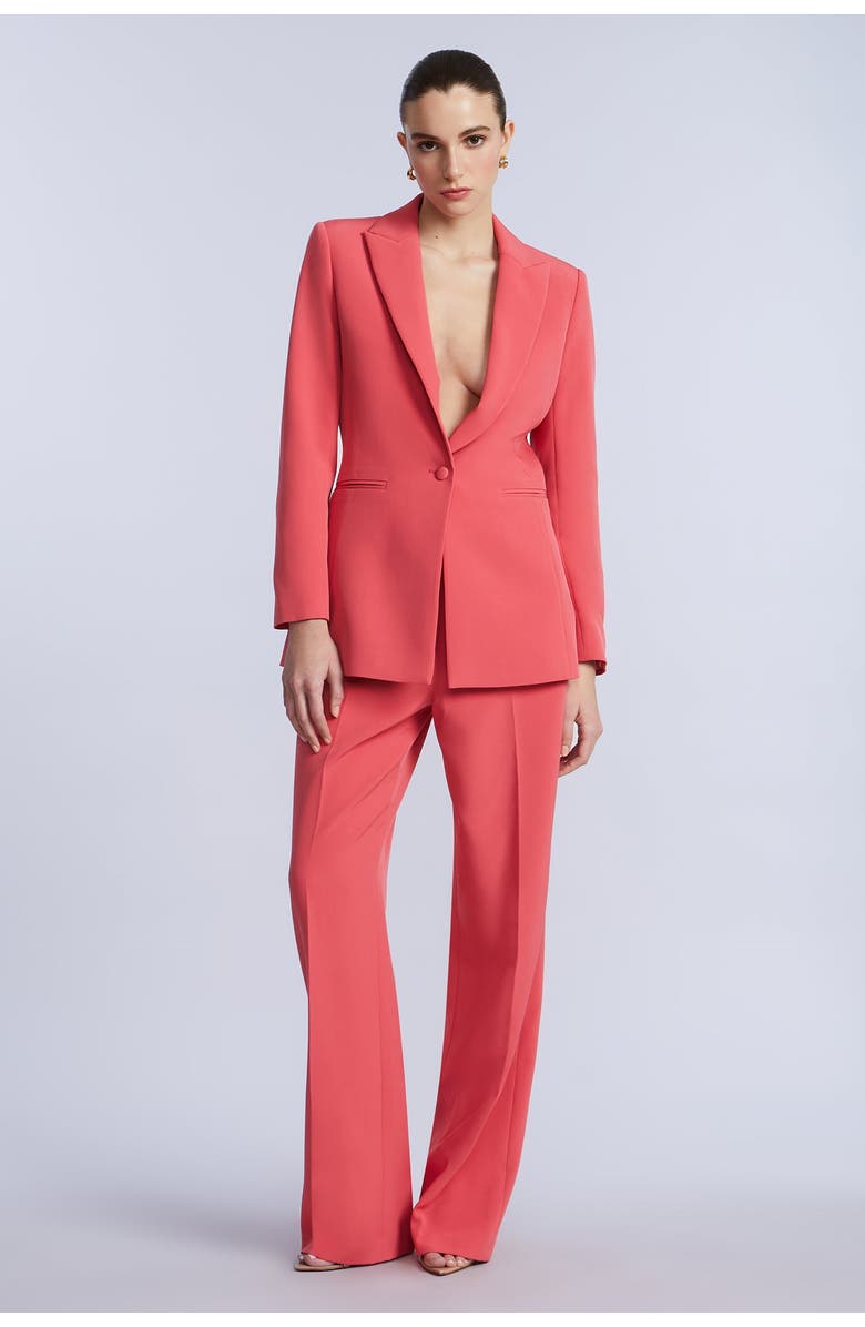 BCBGMAXAZRIA Cady Relaxed Stright Pant, Alternate, color, Cherry Blossom