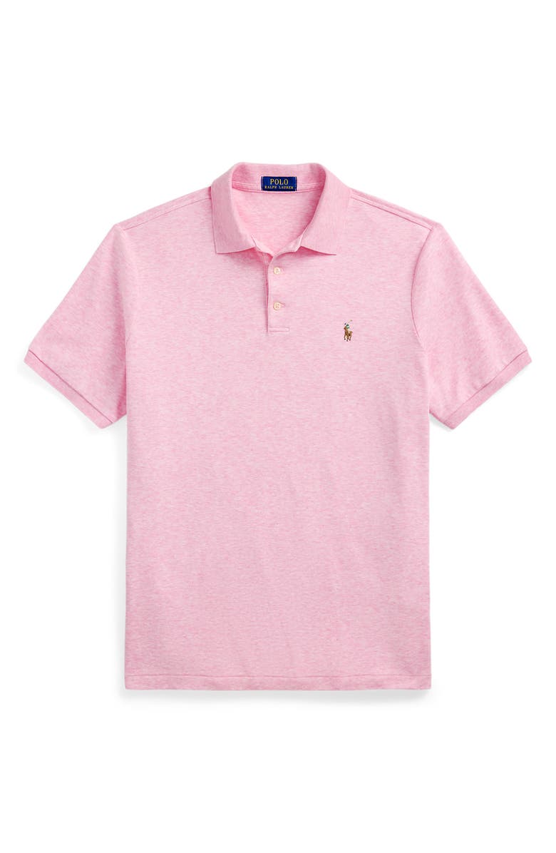 Polo Ralph Lauren Classic Fit Solid Pink Cotton Jersey Polo, Alternate, color, 