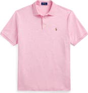 Polo Ralph Lauren Classic Fit Solid Pink Cotton Jersey Polo