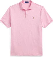 Polo Ralph Lauren Classic Fit Solid Pink Cotton Jersey Polo