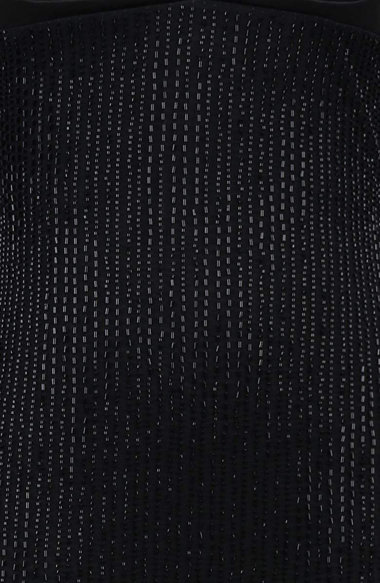 HOUSE OF CB Ari Hand Beaded Body-Con Gown, Alternate, color, Black