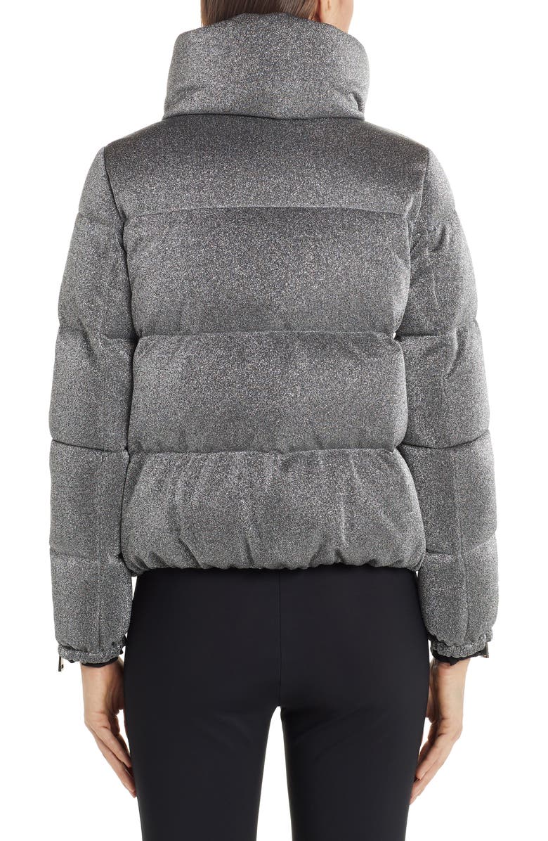 Moncler Bandama Glitter Down Puffer Jacket, Alternate, color,