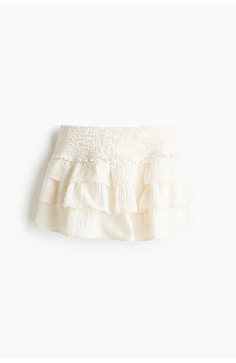 H&M Tiered Viscose Mini Skort, Main, color, 