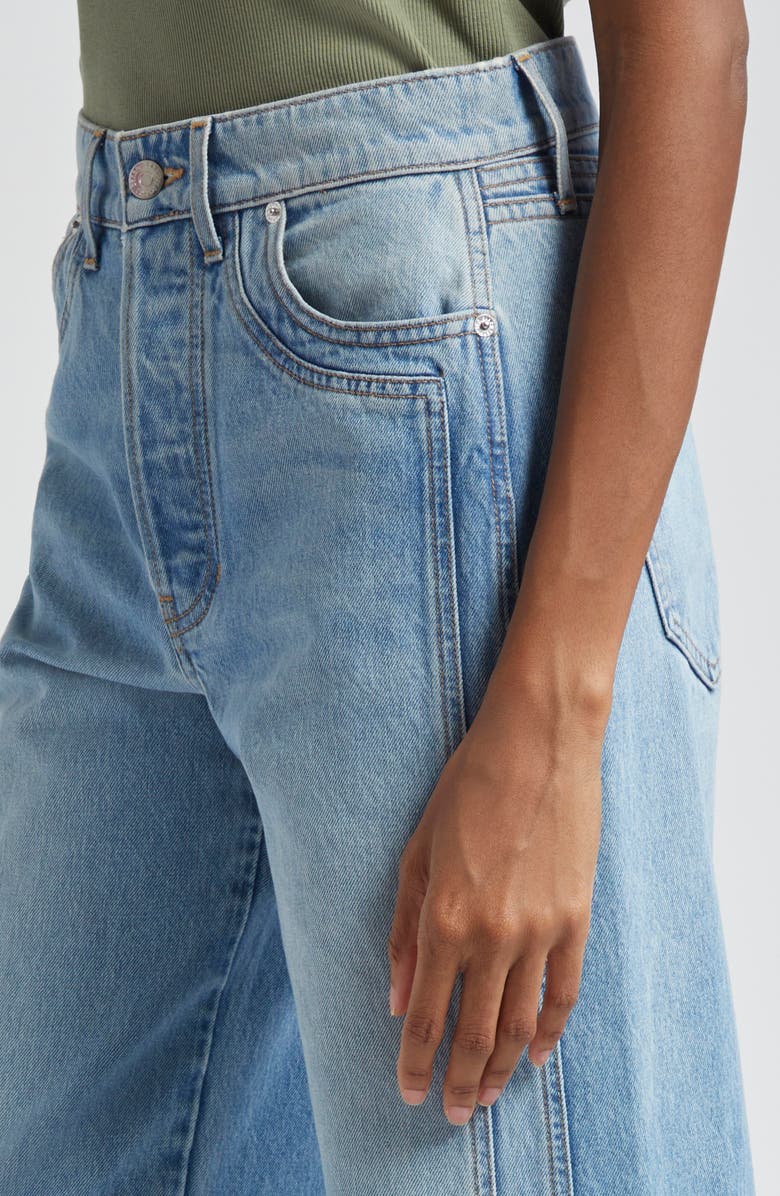Veronica Beard Taylor High Waist Wide Leg Jeans, Alternate, color,