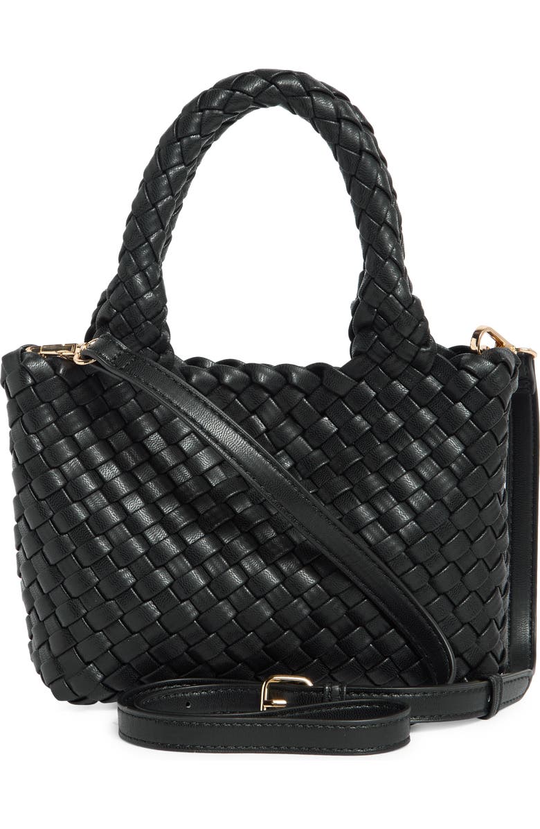 URBAN EXPRESSIONS HANDBAGS Diamond Weave Satchel, Alternate, color,