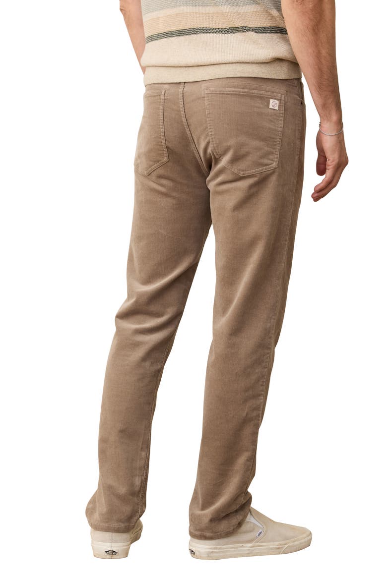 Flex Terry Corduroy Five Pocket Slim Fit Pants, Alternate, color, TAUPE