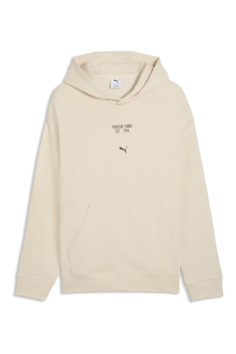 Porsche League Graphic Hoodie, Main, color, ALPINE SNOW