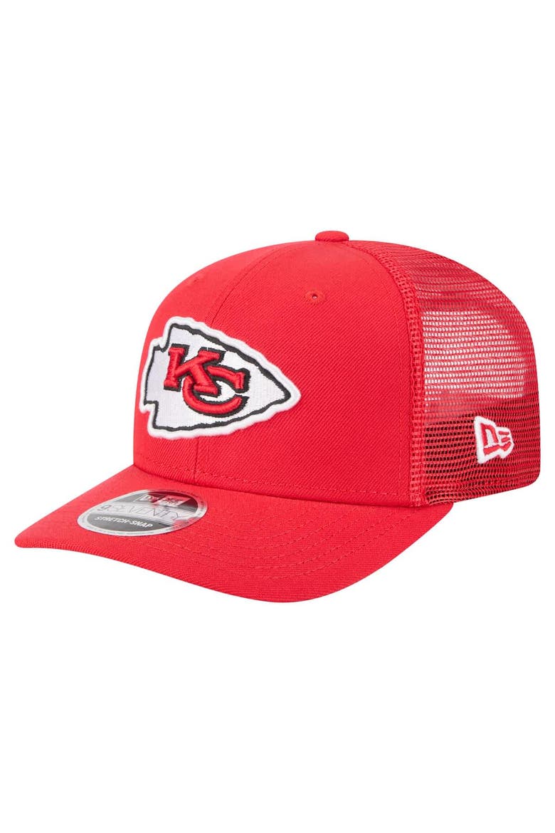 Men's New Era  Red Kansas City Chiefs Team Collection 9SEVENTY Stretch-Snap Adjustable Hat, Main, color, Red